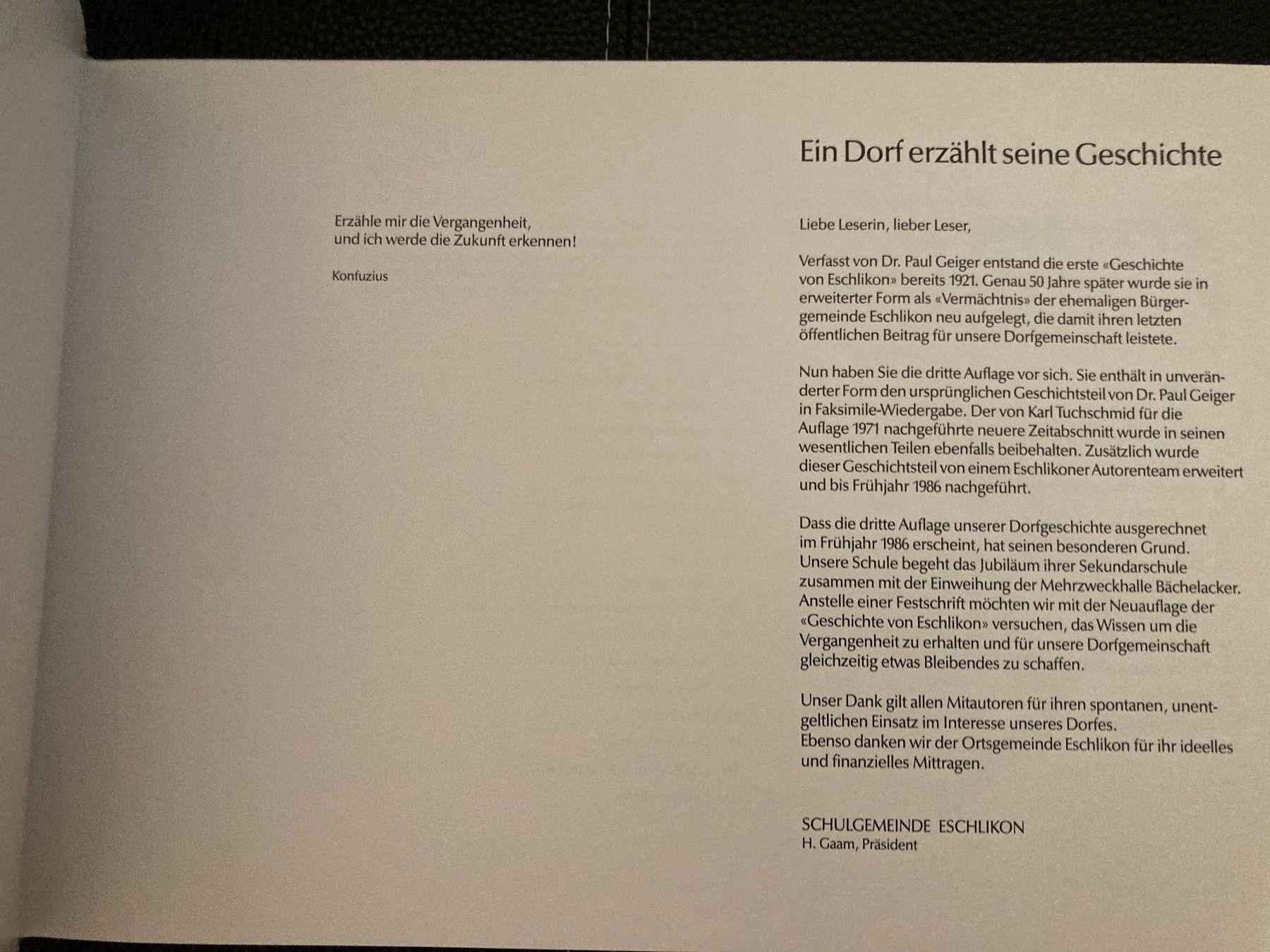 Bücher: Geschichte von Eschlikon TG – Neu (gemäss Beschreibung) aus Winterthur von Quilterin 2