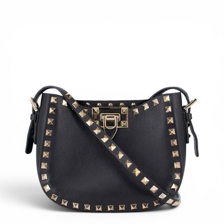 Valentino Rockstud Umhängetasche schwarz