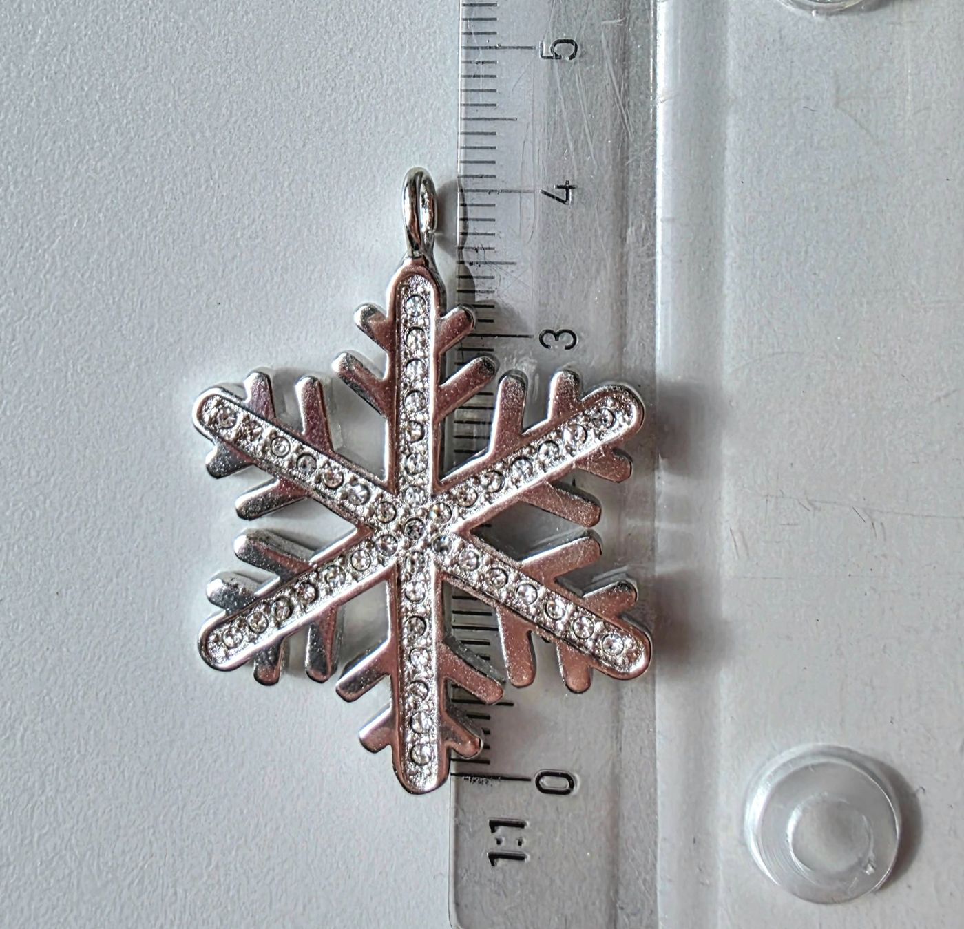Pendentifs: Schneeflocken Anhänger Silber 925 – Neuf (Voir description) à Madetswil par triforuz 4