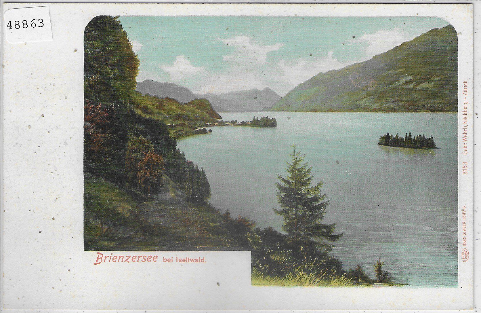 Cartoline postali: Brienzersee bei Iseltwald – Usato da Ettingen venduto da Kartenplanet