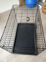 Hundebox faltbar Metall schwarz für grosse Hunde 