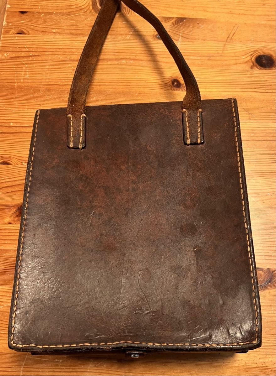 Schweizer Armee Borse: Ledertasche Antik Vintage Armee – Usato da Sevelen venduto da Ritiplampi 4