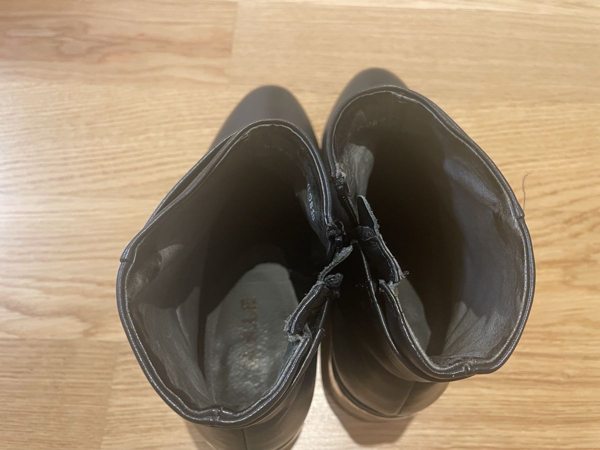 Damenschuhe: Leder Boot schwarz 37 – Gebraucht aus uster von 2017c 4