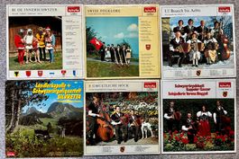 6 LPs SCHWEIZER LÄNDLER DIVERSE KAPPELER/GASSER M. CHRISTEN