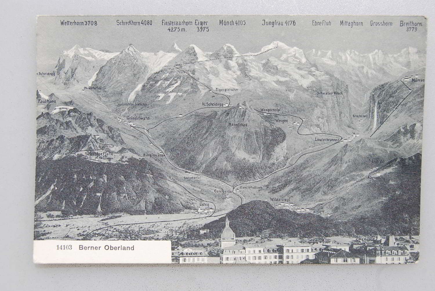 Ansichtskarten: AK Berner Oberland (von Interlaken) – Gebraucht aus Rüfenacht BE von Toro06