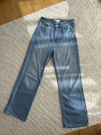H&M High Waist Wide Leg Jeans, Gr. 38, Top Zustand!