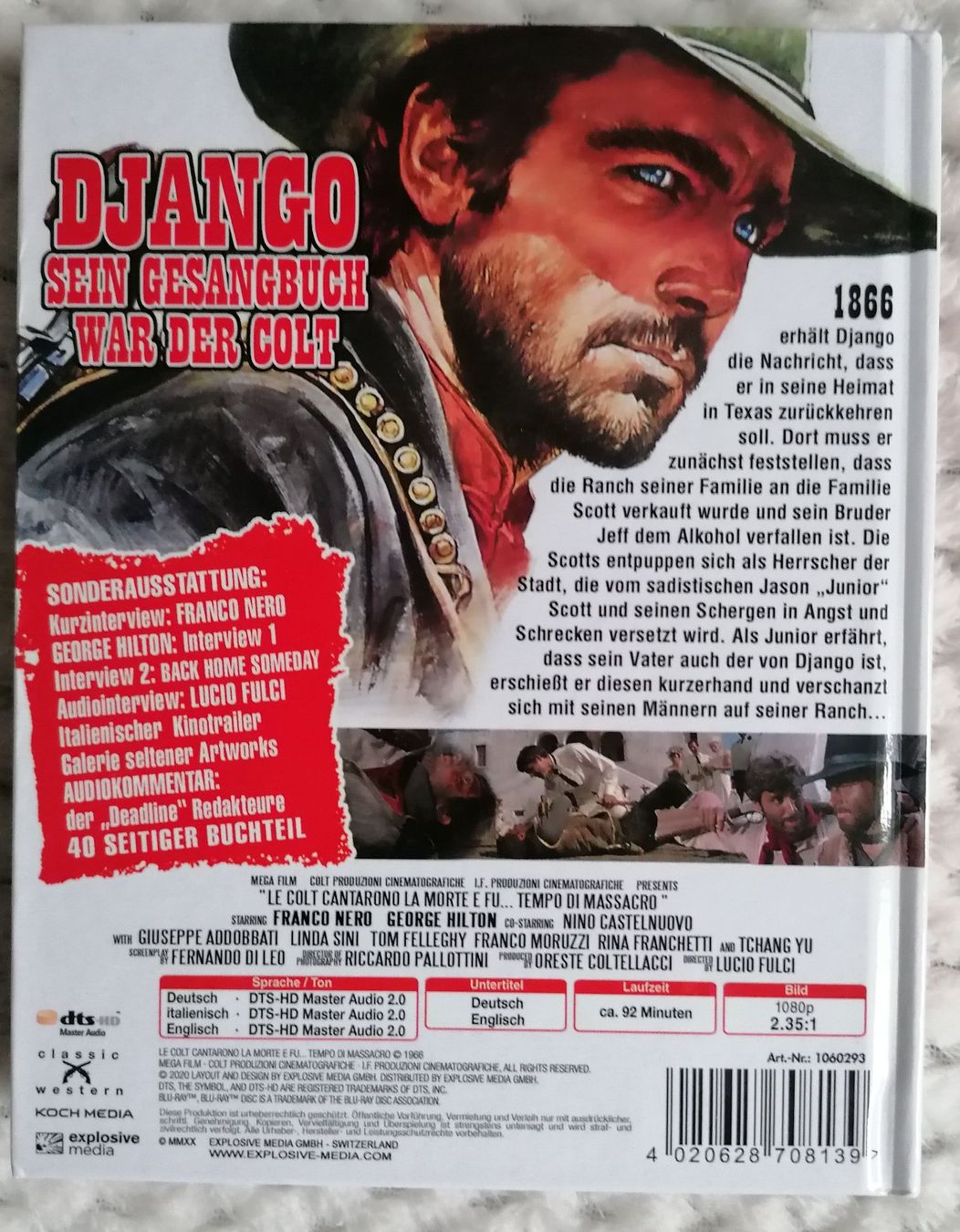 Tutti i DVDs: Django - Sein Gesangsbuch war der Colt - Mediabook - Blu-ray – Usato da Oberurnen venduto da mackrokodile 1