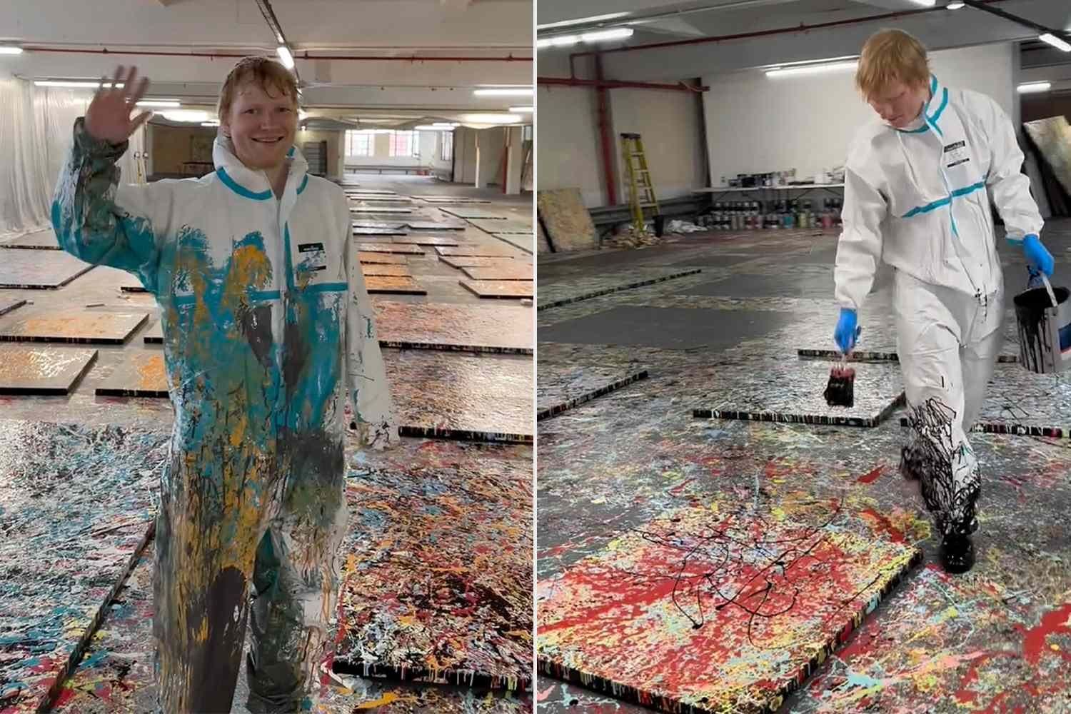 Gemälde: Original ED Sheeran painting Cosmic Carpark Handsigned – Neu und originalverpackt aus Petit-Lancy von Art_Collector 9