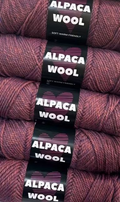 Wolle: 500 g blaurotes Alpaca Garn – Neu und originalverpackt aus Wagenhausen von FrauLang