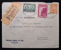 Schweizer Konsulatsbrief aus Paraguay 1940 mit Siegel