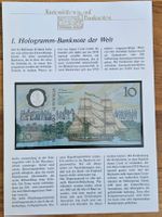 Kuriositäten auf Banknote 1. Hologramm-Banknote der Welt