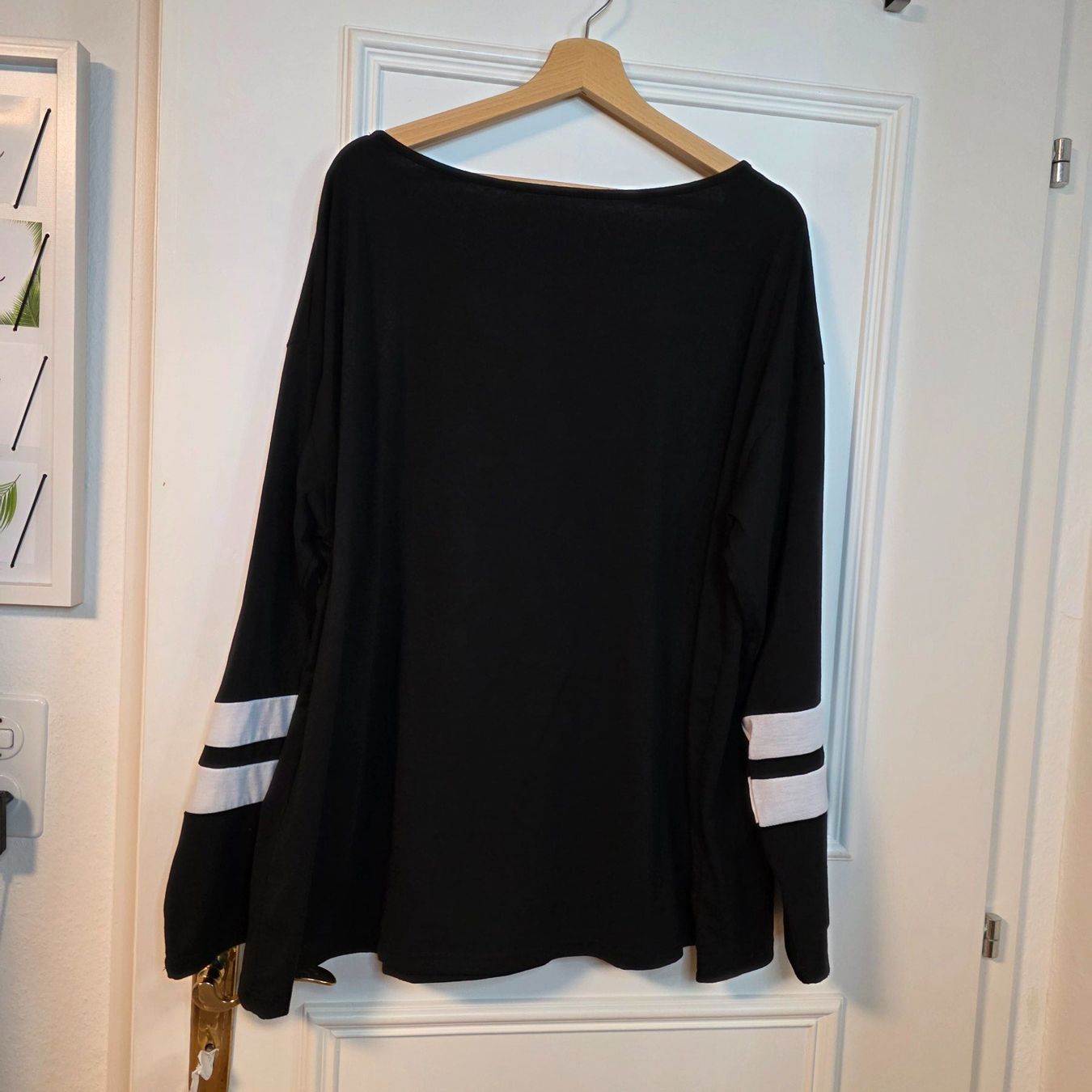Blusen: Shirt 2XL Schwarz Weiß Casual Langarm Basic Freizeit – Gebraucht aus Wald ZH von CapLux 4