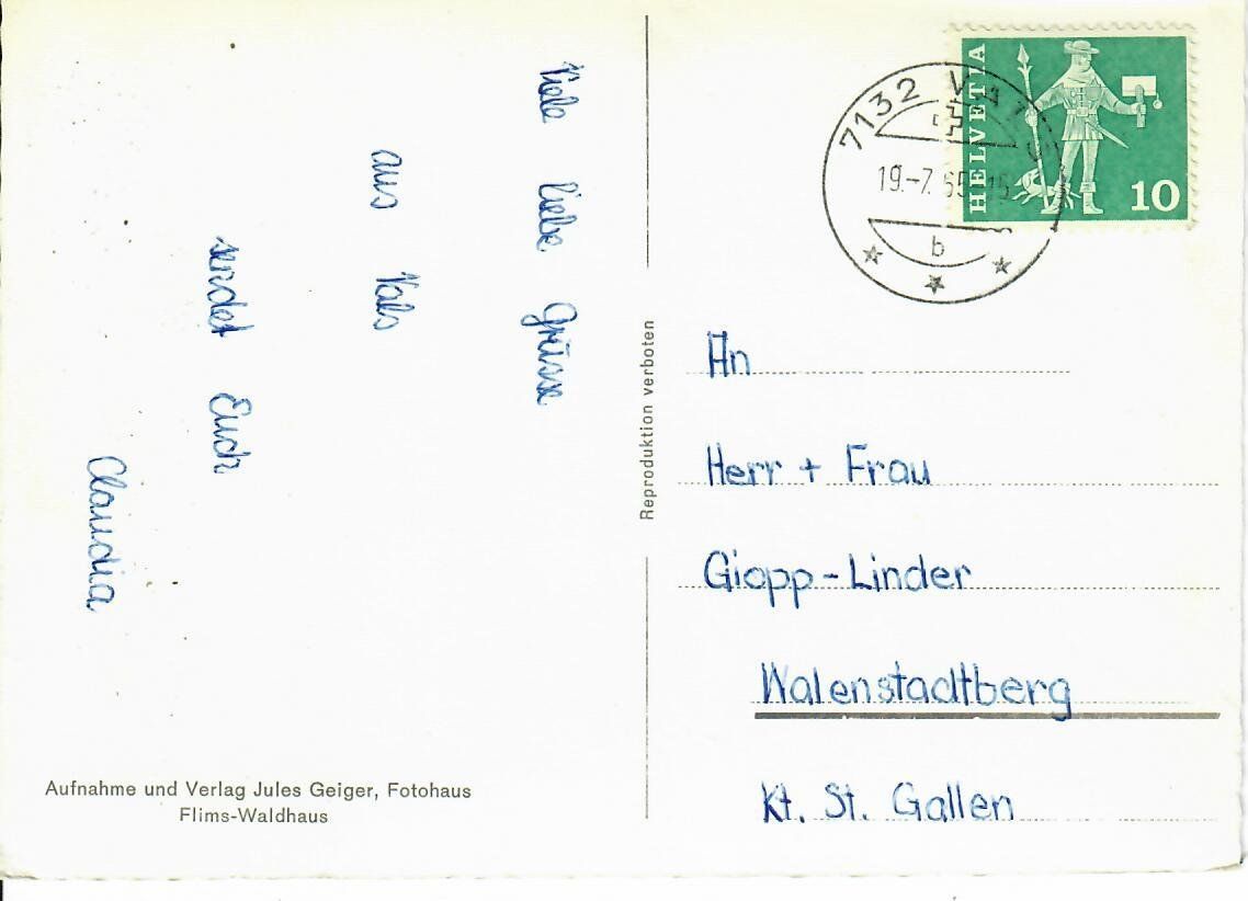 Cartes postales: Zervreilastausee – D'occasion à Hochdorf par Ziegel-16 1