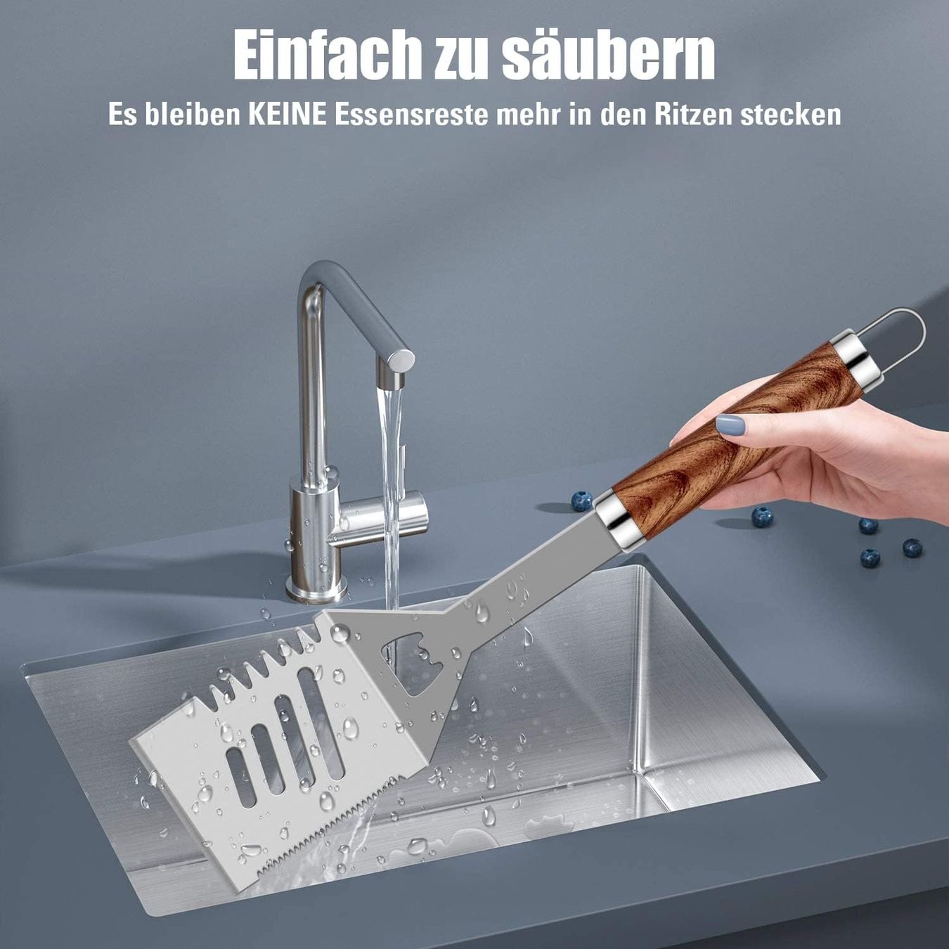 Set di posate: Edelstahl Grillzubehör Set – Nuovo e nell'imballaggio originale da Nuglar venduto da SaleRitter 1