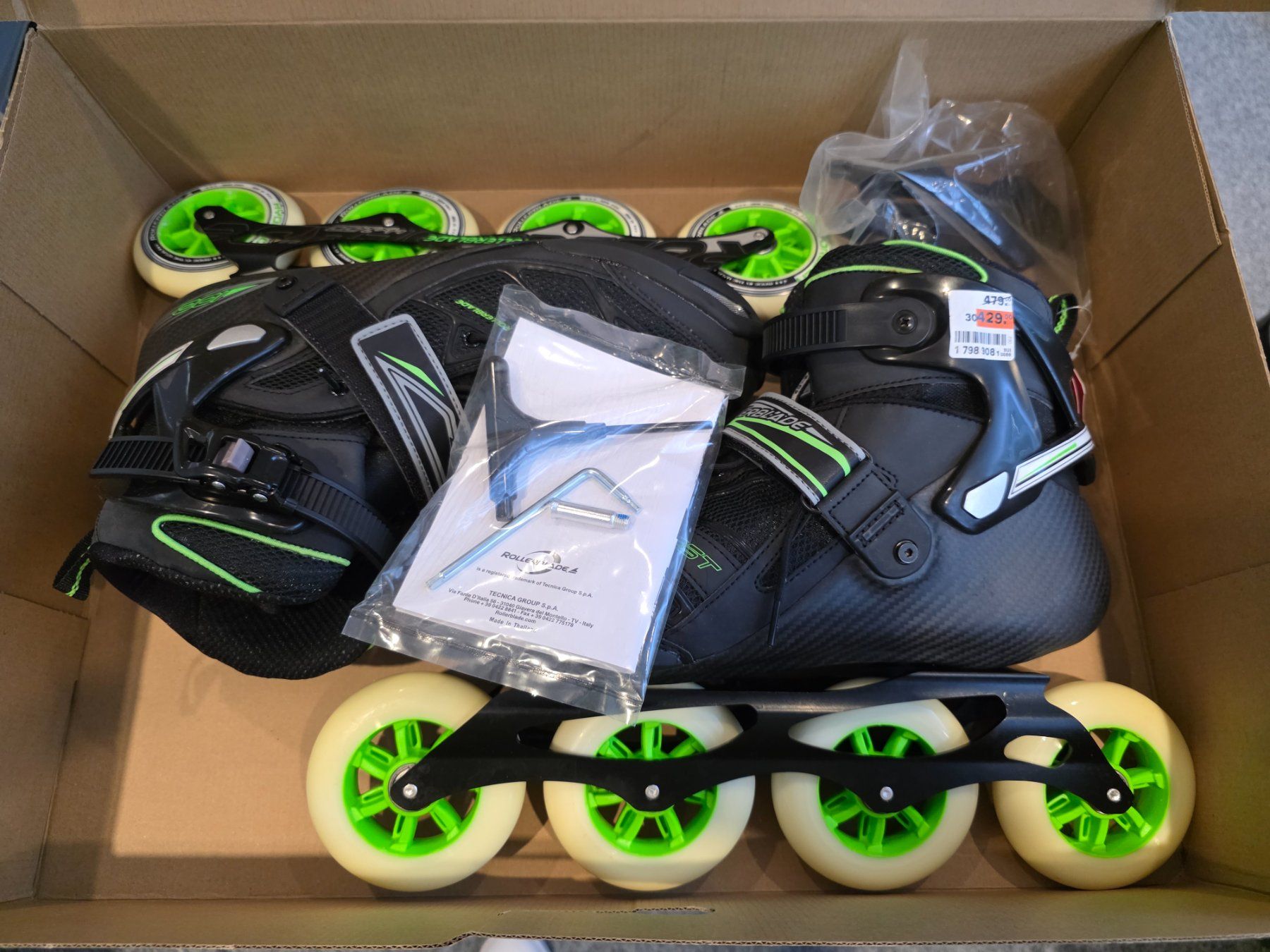 Pattini in linea & Pattini a rotelle: Rollerblade Tempest 100 C Herren, Grösse 45.5, NEU – Nuovo (secondo la descrizione) da Wallisellen venduto da SkipG45