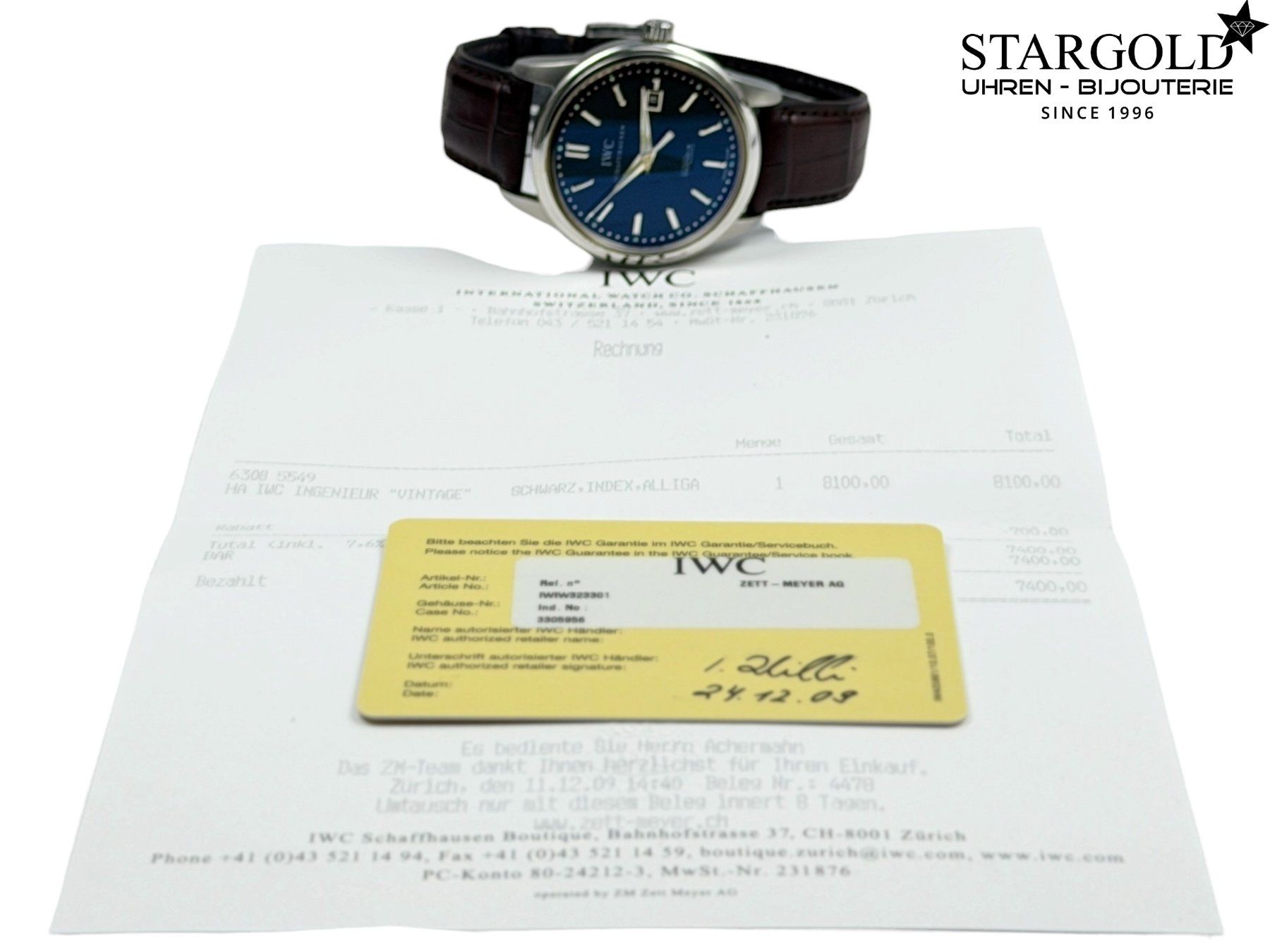 IWC Orologi: IWC Ingenieur Automatic Vintage - IW323301 – Usato da Zürich venduto da Stargold-Uhren 8