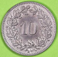 1922 / FR. 0.10 - MÜNZE / SEHR GUT ERHALTEN !