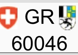 Autonummer GR 60046 Graubünden gebraucht guter Zustand