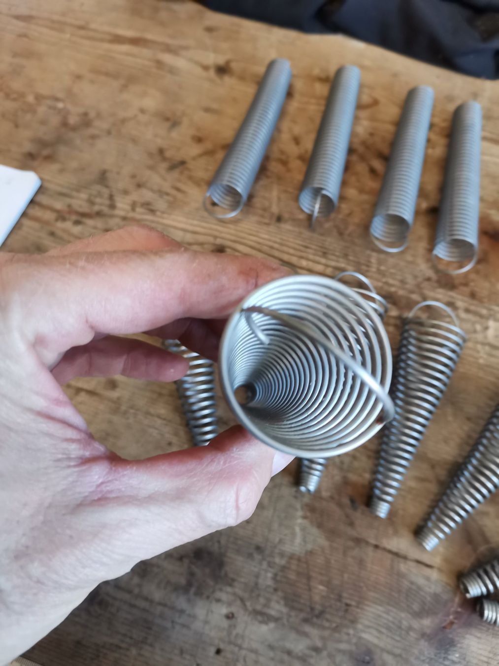 Teglie da forno: Cornetform, Waffelhörnchen, Cornet-From, Metallfedern, Deko – Usato da Wiedlisbach venduto da materialkreislauf 5