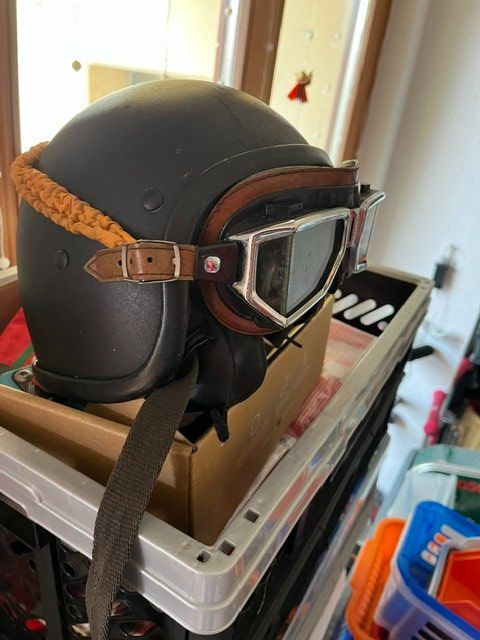 Helme & Visiere: Kulthelm mit Original Climax Brille – Gebraucht aus Hersberg von Jeep56 1