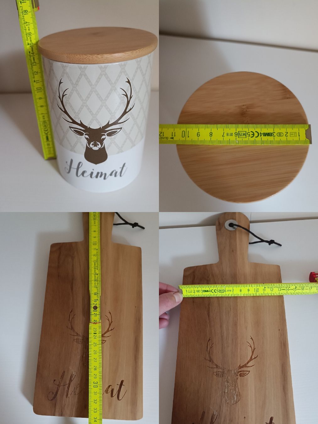Tutte le decorazioni: Vorratsdose & Holzbrett mit Hirsch Motiv – Nuovo (secondo la descrizione) da Chur venduto da cor_5bg9 1
