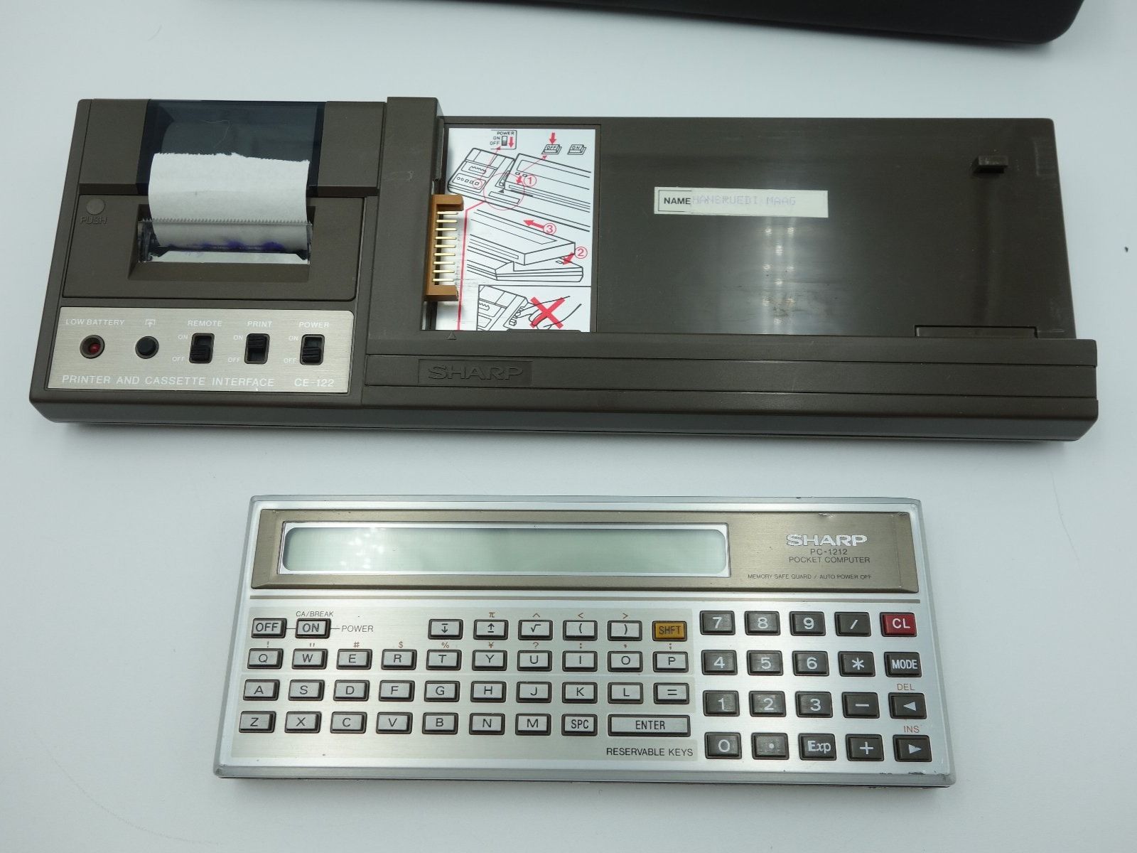 Sharp Taschenrechner: Sharp PC-1212, Taschenrechner Pocket Computer – Defekt aus Wil SG von  3
