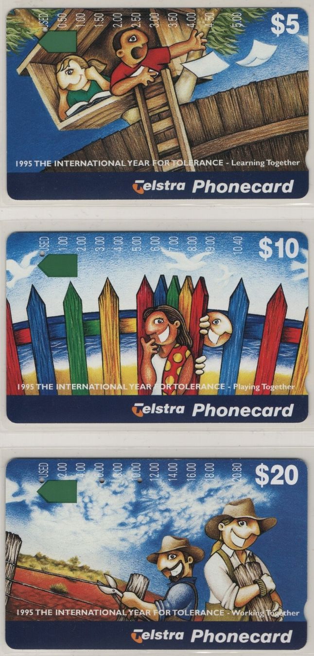 Telefon- & Taxkarten: 3er Set Comic Telefonkarten aus AUSTRALIEN – Gebraucht aus Eglisau von Chperfins