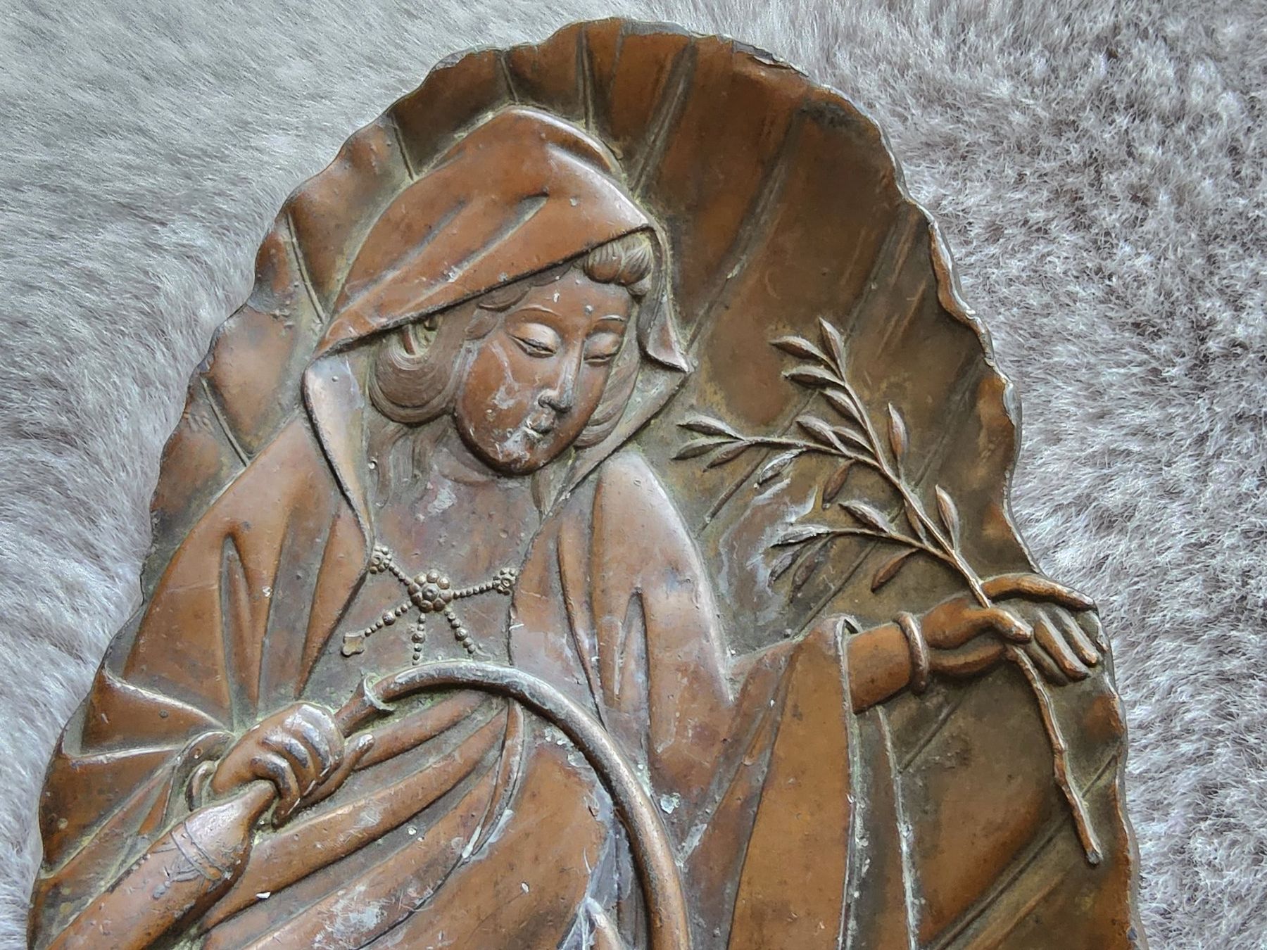 Sculture & Statue: Antike Kupfer Reliefschale, China, oder Japan, ca 1890 – Usato da Zürich venduto da SciTec 9