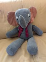Süsser Stoff Elefant mit Schal - Top Zustand!