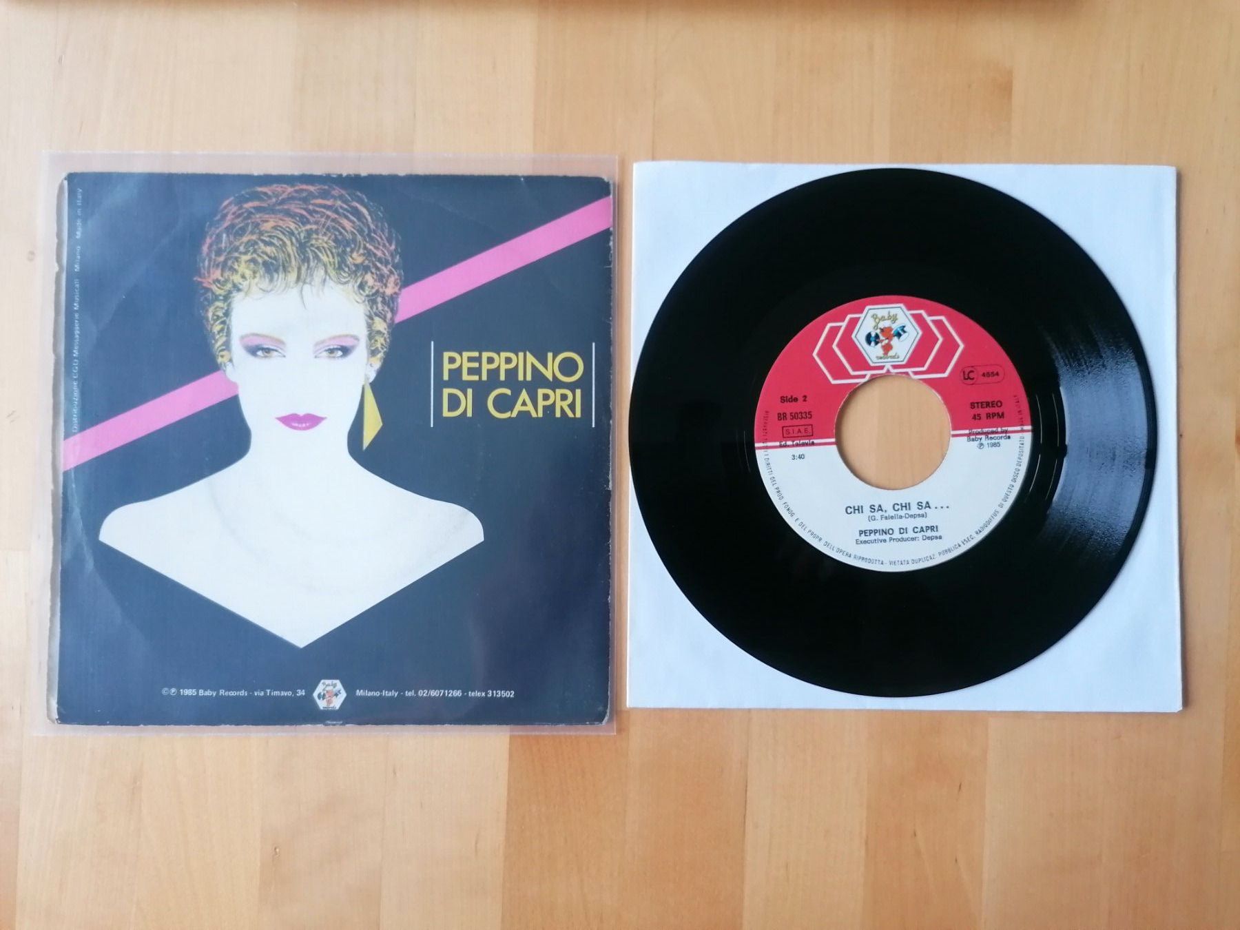 Dischi in vinile: Peppino Di Capri - E mo e mo' / Chi si, chi sa... Vinyl 7" – Usato da Emmenbrücke venduto da lamorak 1