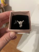 Pandora Charm 7980..., argento smaltato rosa, Nuovo!