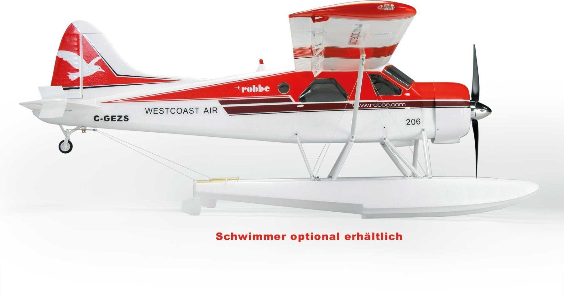 Robbe RC Kits de montage: Robbe DHC-2 BEAVER "AIR BEAVER" ROT PNP – Neuf avec emballage d'origine à Horgen par RcModell 8