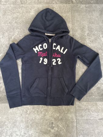Kapuzenjacke Hollister dunkelblau akzeptabler Zustand
