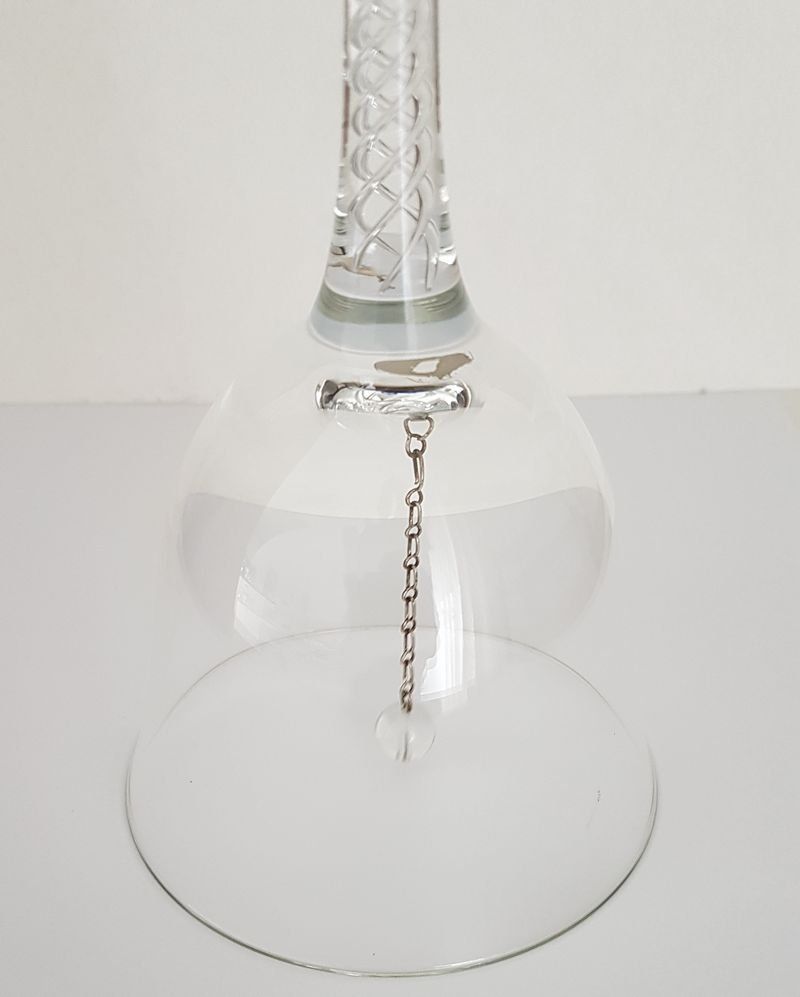 Campanacci mucche: Vintage Tischglocke Glas verziert – Usato da Kaltbrunn venduto da Condor2 1