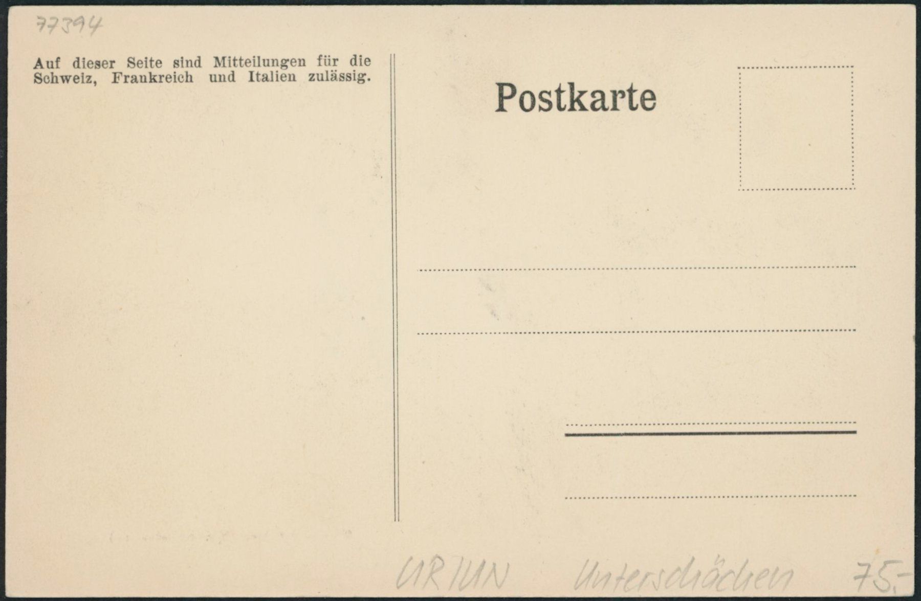 Ansichtskarten: UR Unterschächen - Klausen Pass – Neu (gemäss Beschreibung) aus Schindellegi von stationary 1