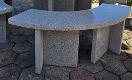 Granitsitzbänke 3 Stücke mit je 2 Sitzplätzen