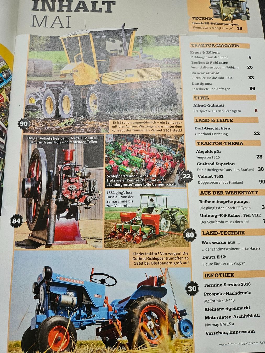 Hanomag Trattori: Oldtimer Traktor /18  Eicher Valmet Deutz Güldner Gutbrod xx – Usato da Flawil venduto da sr1_f6st 1