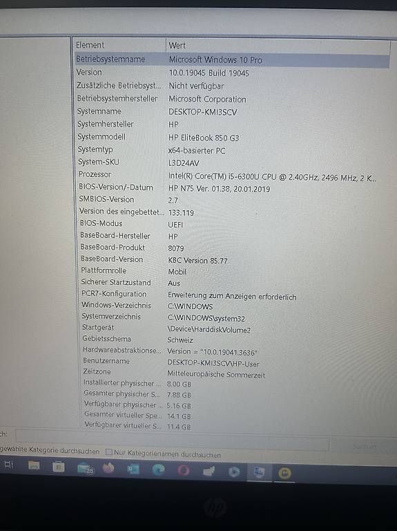 Hewlett Packard Portables: HP Elitebook 850 G3 – D'occasion à Basel par Maar 2