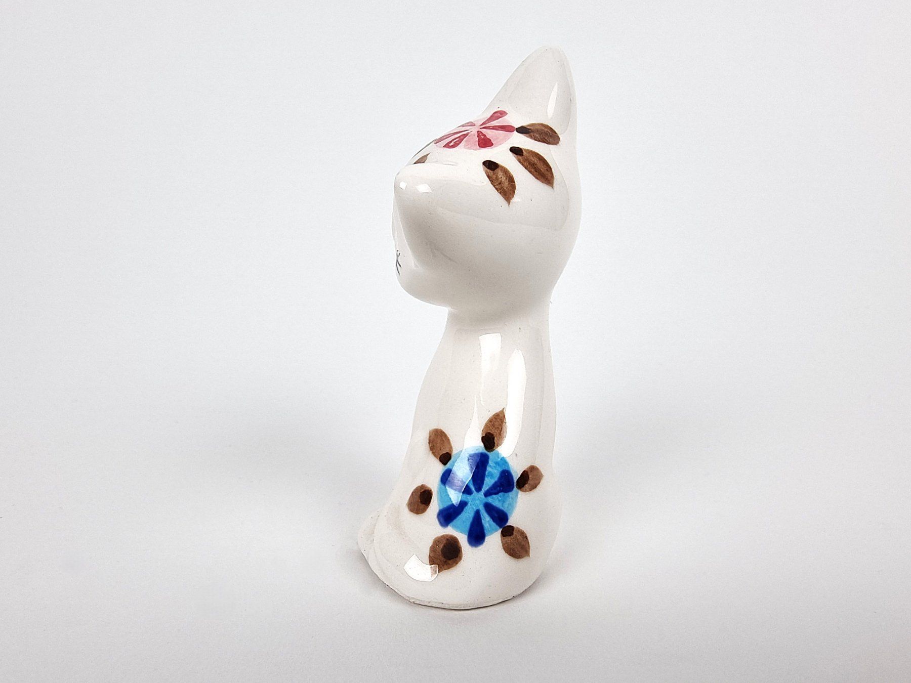 Statuette: Weisse Katze mit bunter Bemalung – Usato da Urtenen-Schönbühl venduto da Restwert_Schoenbuehl 5