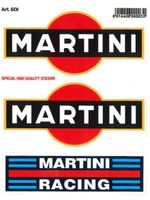 Martini Racing Sticker Aufkleber 3teilig (Art. 601)