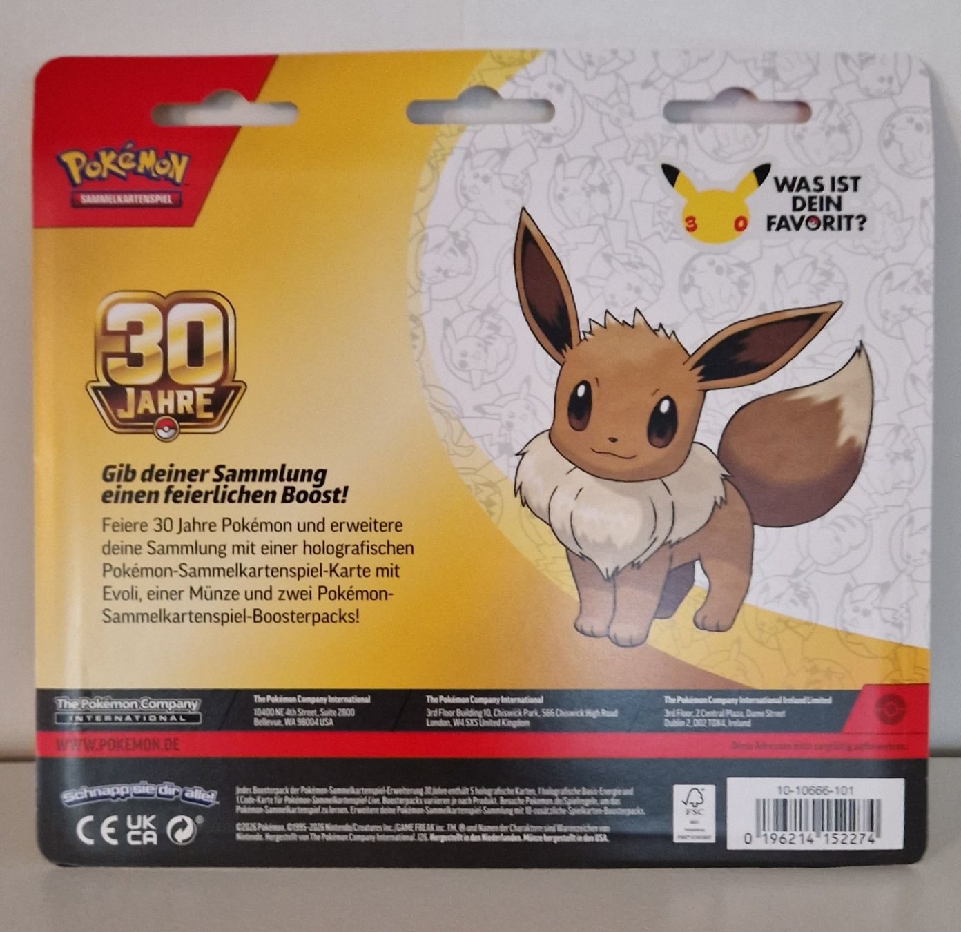 Pokémon TCG: 30 Jahre - 2-Pack Blister Evoli - *ALLEMAND* (Neu und ...