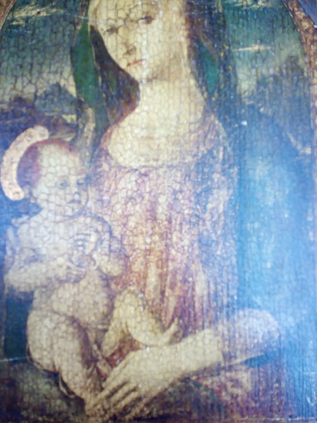 Foto & Immagini: Madonna mit Kind auf Holz – Usato da Zürich venduto da edi_c2m6 7