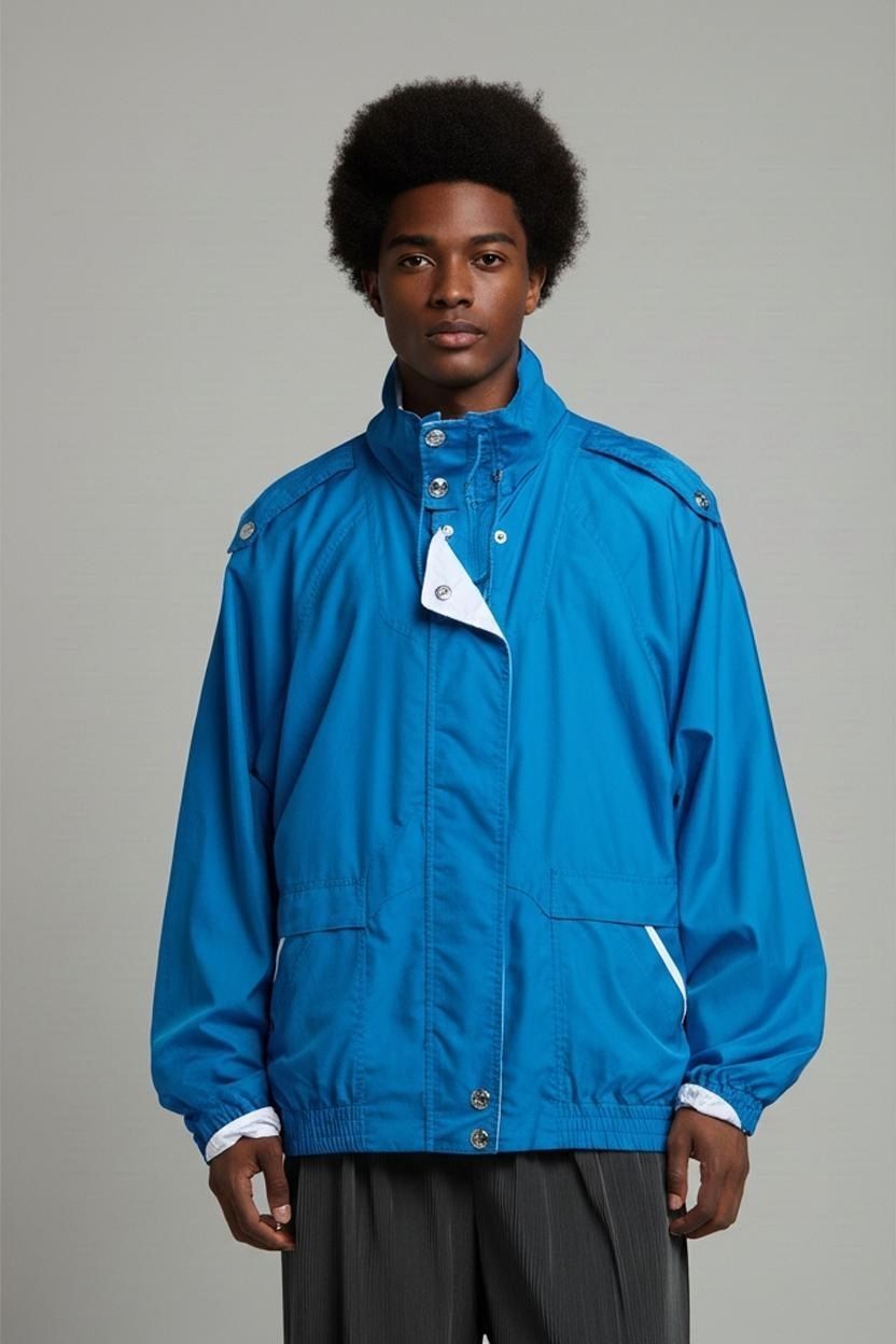 Jacken: Vintage Cambridge Türkise Windjacke - Größe B – Gebraucht aus Zug von vinokilo