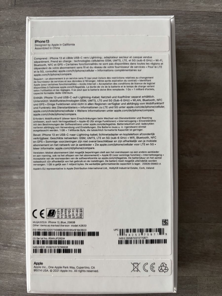 Apple Telefoni cellulari / Smartphones: Apple iPhone 13, 256 GB, Blue – Usato da Rafz venduto da massimo73 3