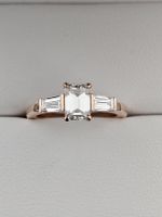 bague sertie des diamants de taille