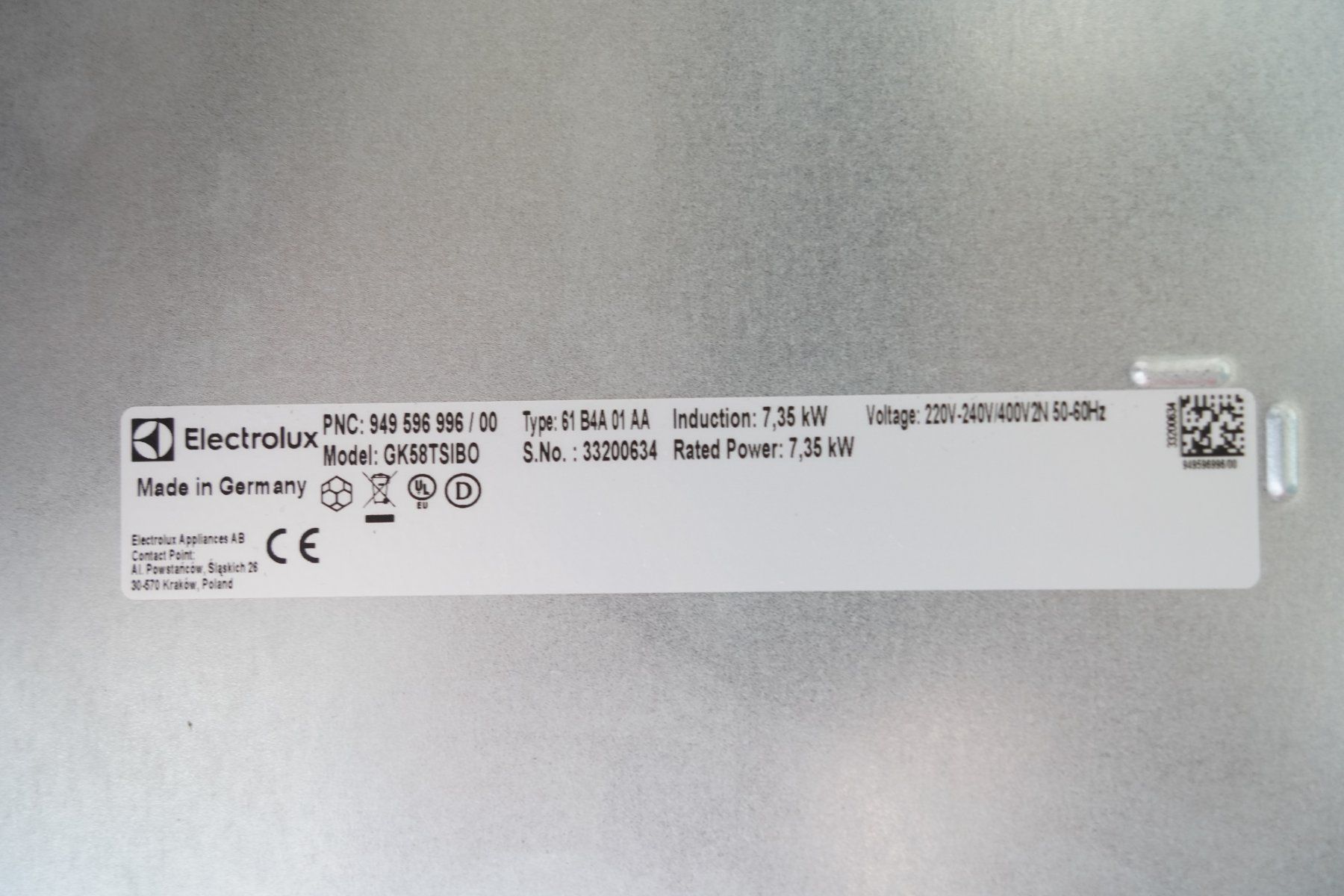 Electrolux Herde: Induktionskochfeld Electrolux GK58TSIBO – Neu (gemäss Beschreibung) aus Wikon von Jurablick01 5