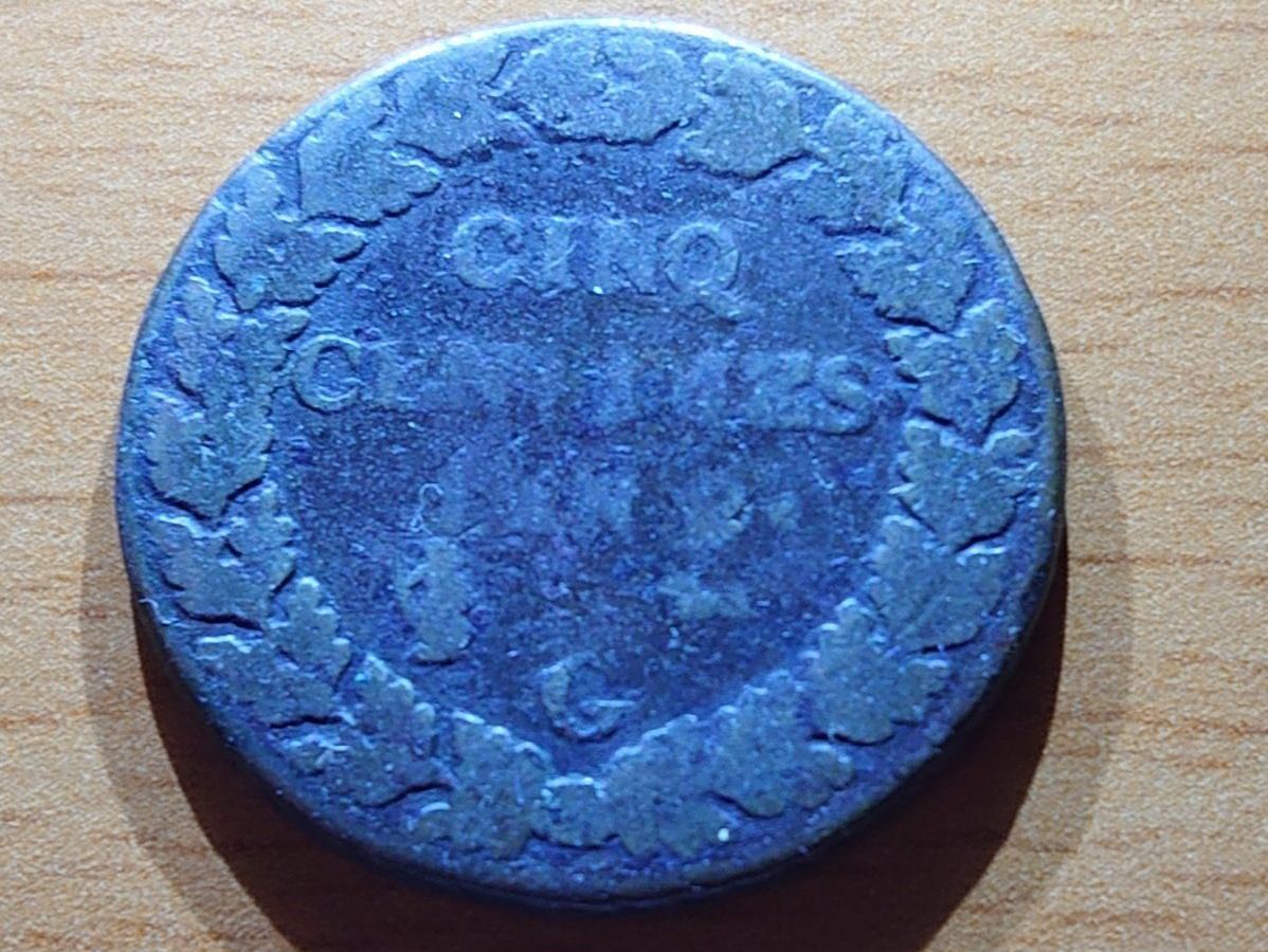 Tutti le monete: Genève / Genf: 5 Centimes An 9 – Usato da Pfungen venduto da Aguti77 1