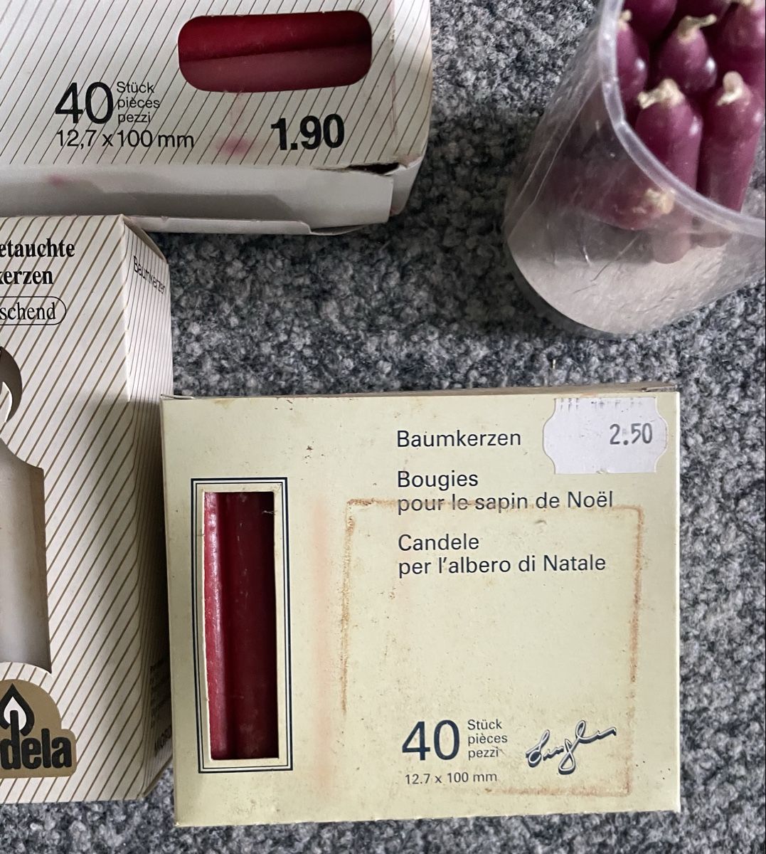Kerzen: Kerzen : Baumkerzen, div. Farben & Grössen, vintage – Neu (gemäss Beschreibung) aus Au ZH von Jaggy4 3