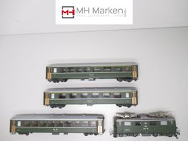 Bemo 7215 100 Schnellzugset der Rhätischen Bahn Analog H0m