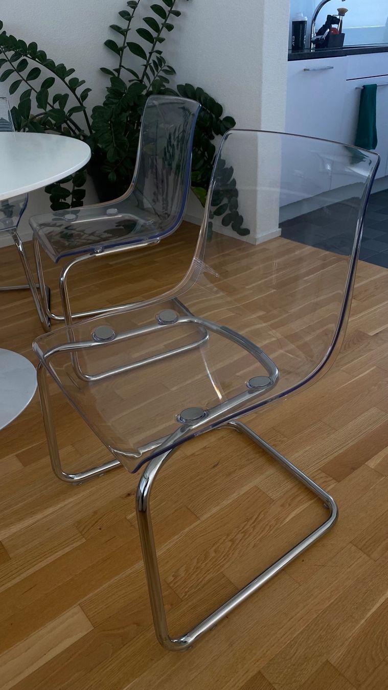 Ikea Sedie: 6x IKEA TOBIAS Stühle transparent – Usato da Zürich venduto da c_klucker 1